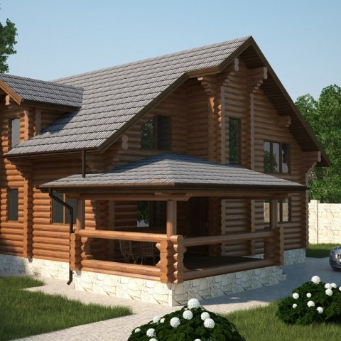Rekreacný zrubový dom D16